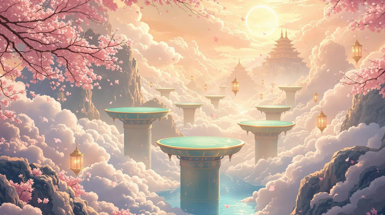 同人动漫 - 云端仙境 同人动漫 - 云端之上的番剧仙境,梦幻唯美的云端世界